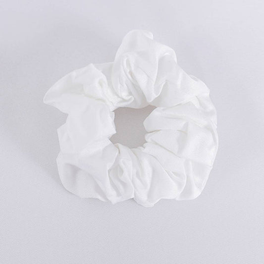 Bambus scrunchie i hvid