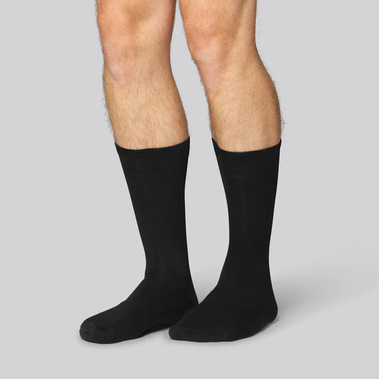 Bambus strømper i sort til mænd 15-pak