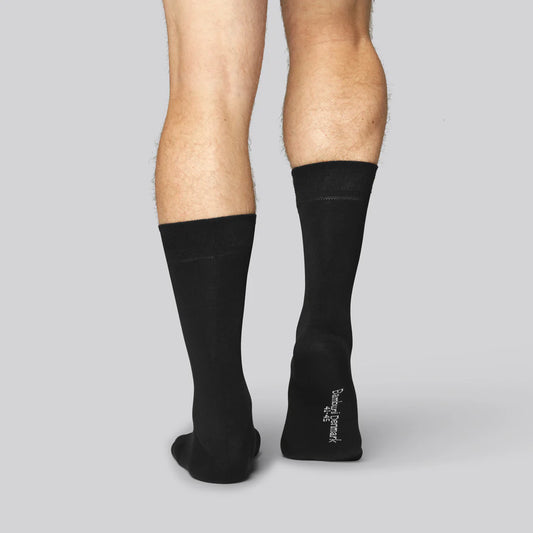 Bambus strømper i sort til mænd 10-pak