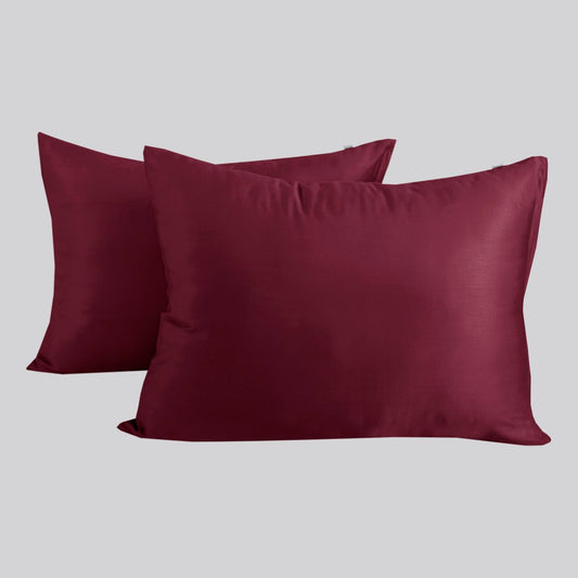 Bambus pudebetræk i bordeaux