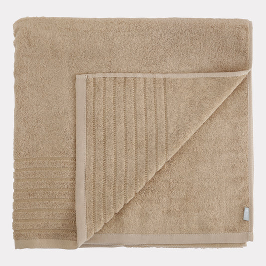 Bambuni bambus strandhåndklæde 100x150 i sand