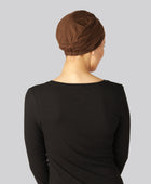 Bambus klassisk turban i brun til damer