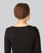 Bambus snoet turban i brun til damer