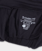 Bambus snoet turban i sort til damer