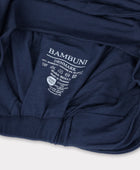 Bambus snoet turban i navy til damer