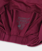 Bambus snoet turban i bordeaux til damer