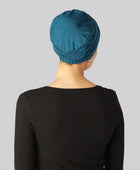 Bambus klassisk turban i blå til damer