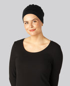 Bambus klassisk turban i sort til damer