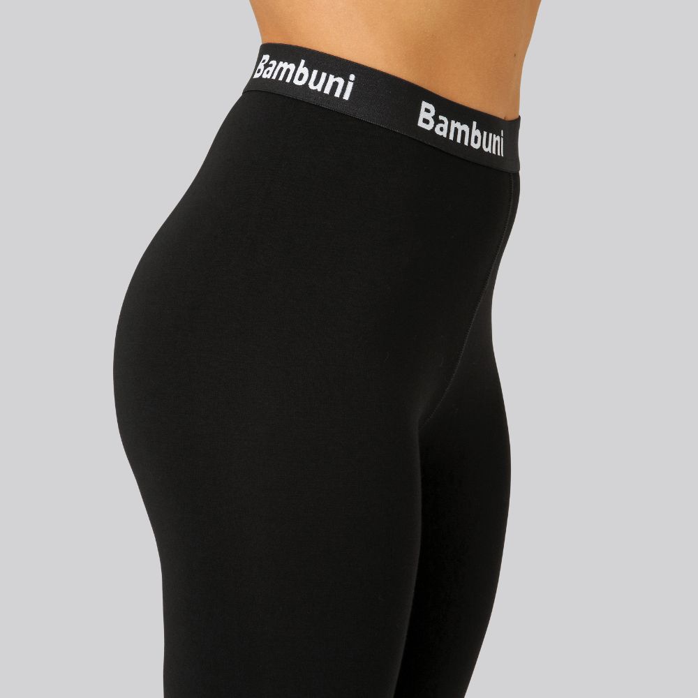 Bambus leggings i sort fra Bambuni