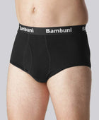 Bambus briefs i sort med gylp