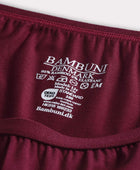 Bambus hotpants i bordeaux