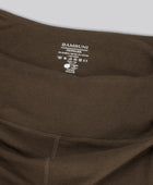 Bambus fitness shorts kort i brun til damer