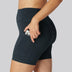 Bambus fitness shorts kort i navy til damer