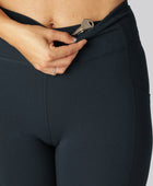 Bambus fitness 3/4 tights i navy til damer