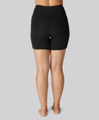 Bambus fitness shorts kort i sort til damer