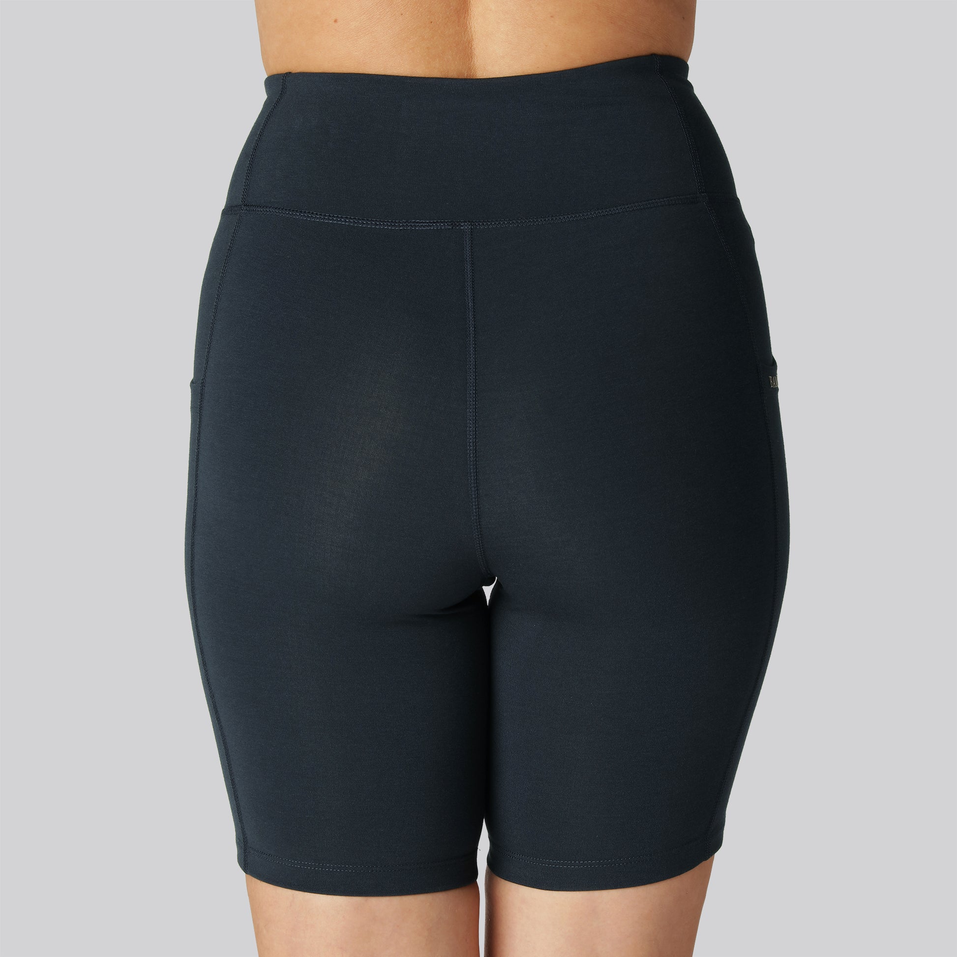 Bambus fitness shorts i navy til damer