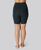 Bambus fitness shorts i navy til damer