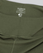 Bambus fitness shorts i grøn til damer