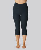 Bambus fitness 3/4 tights i navy til damer