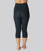 Bambus fitness 3/4 tights i navy til damer