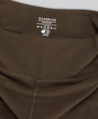 Bambus fitness 3/4 tights i brun til damer