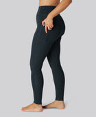 Bambus fitness tights i navy til damer