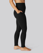 Bambus fitness tights i sort til damer