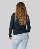 Bambus cardigan i navy til kvinder