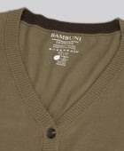 Bambus cardigan i sand til damer