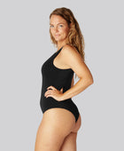 Bambus bodystocking i sort til damer