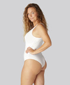 Bambus bodystocking i hvid til damer