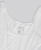 Bambus bodystocking i hvid til damer