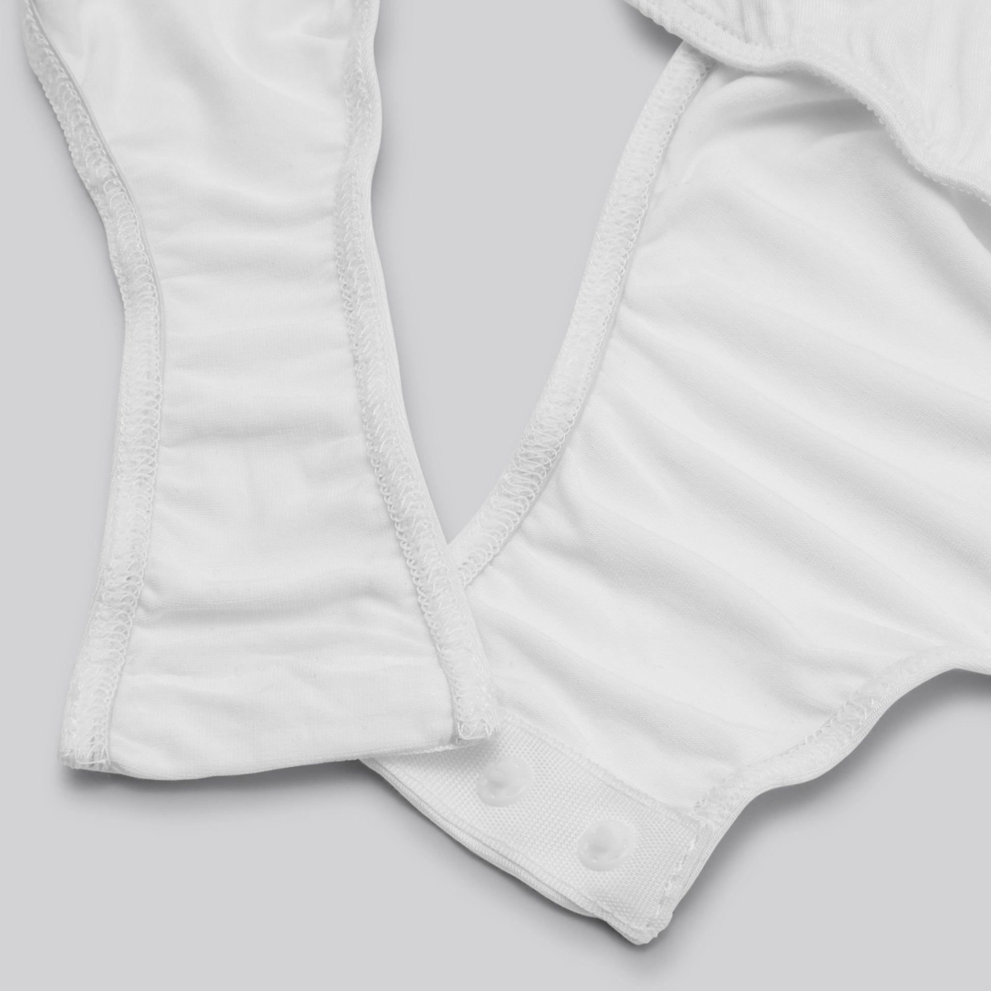 Bambus bodystocking i hvid til damer