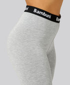 Bambus 3/4 leggings i grå til kvinder