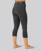 Bambus 3/4 leggings i koksgrå til kvinder
