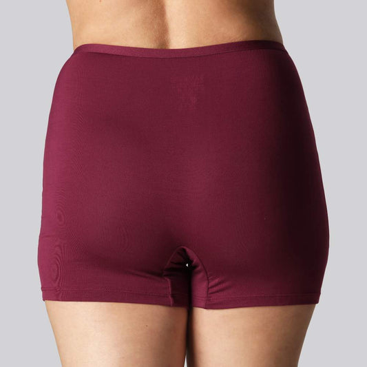 Bambus hotpants i bordeaux