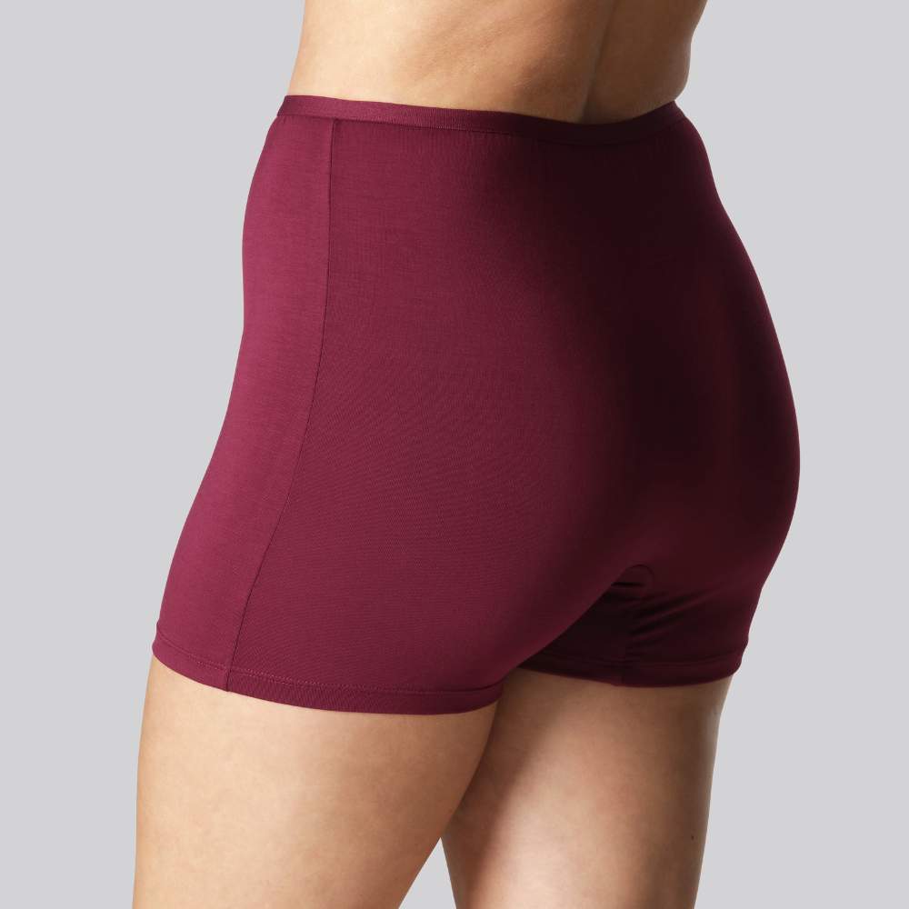 Bambus hotpants i bordeaux