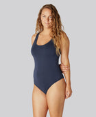 Bambus bodystocking i navy til damer