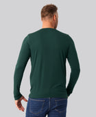Bambuni bambus langærmet t-shirt grøn mand