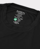 Bambuni bambus langærmet t-shirt sort mænd carelabel