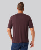 Bambuni bambus oversize t-shirt bordeaux mand
