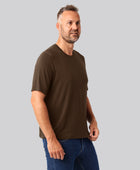 Bambuni bambus oversize t-shirt brun mænd