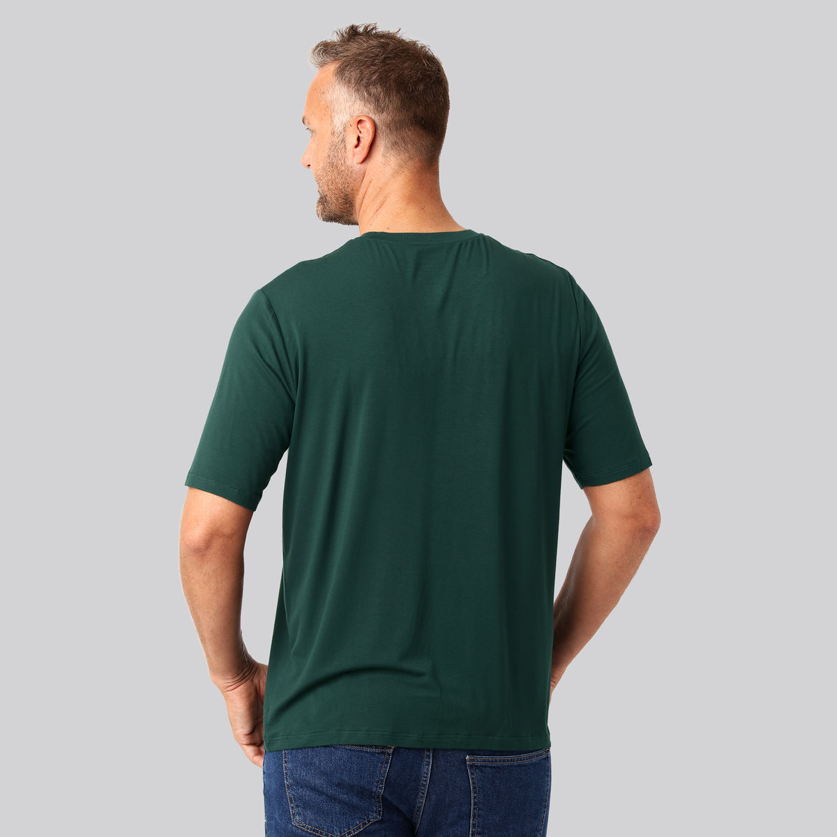 Bambuni bambus oversize t-shirt grøn mand