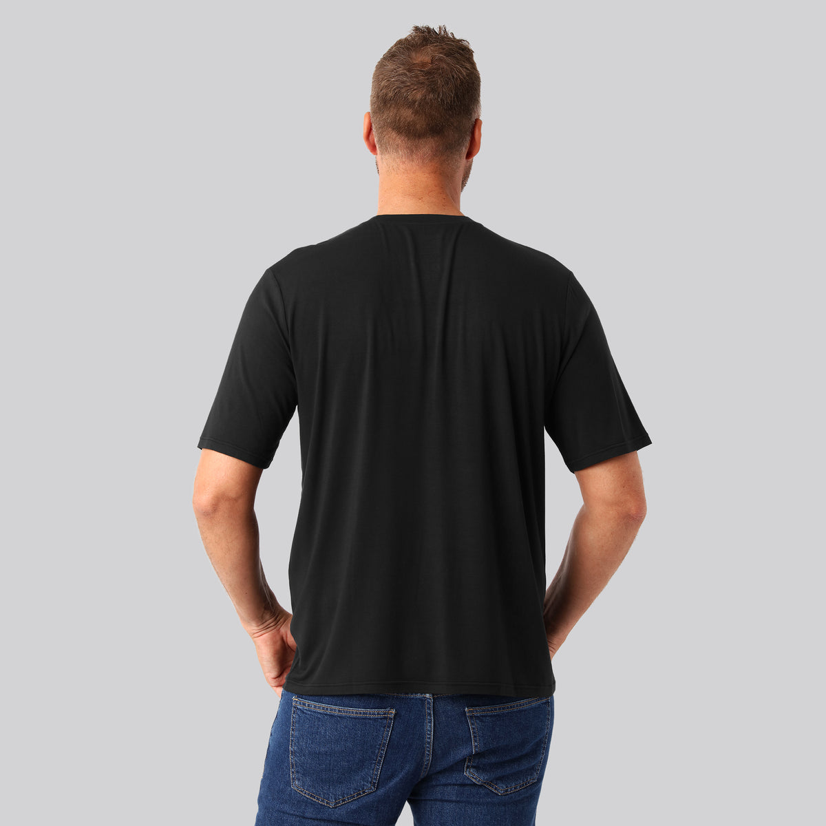 Bambuni bambus oversize t-shirt sort mand