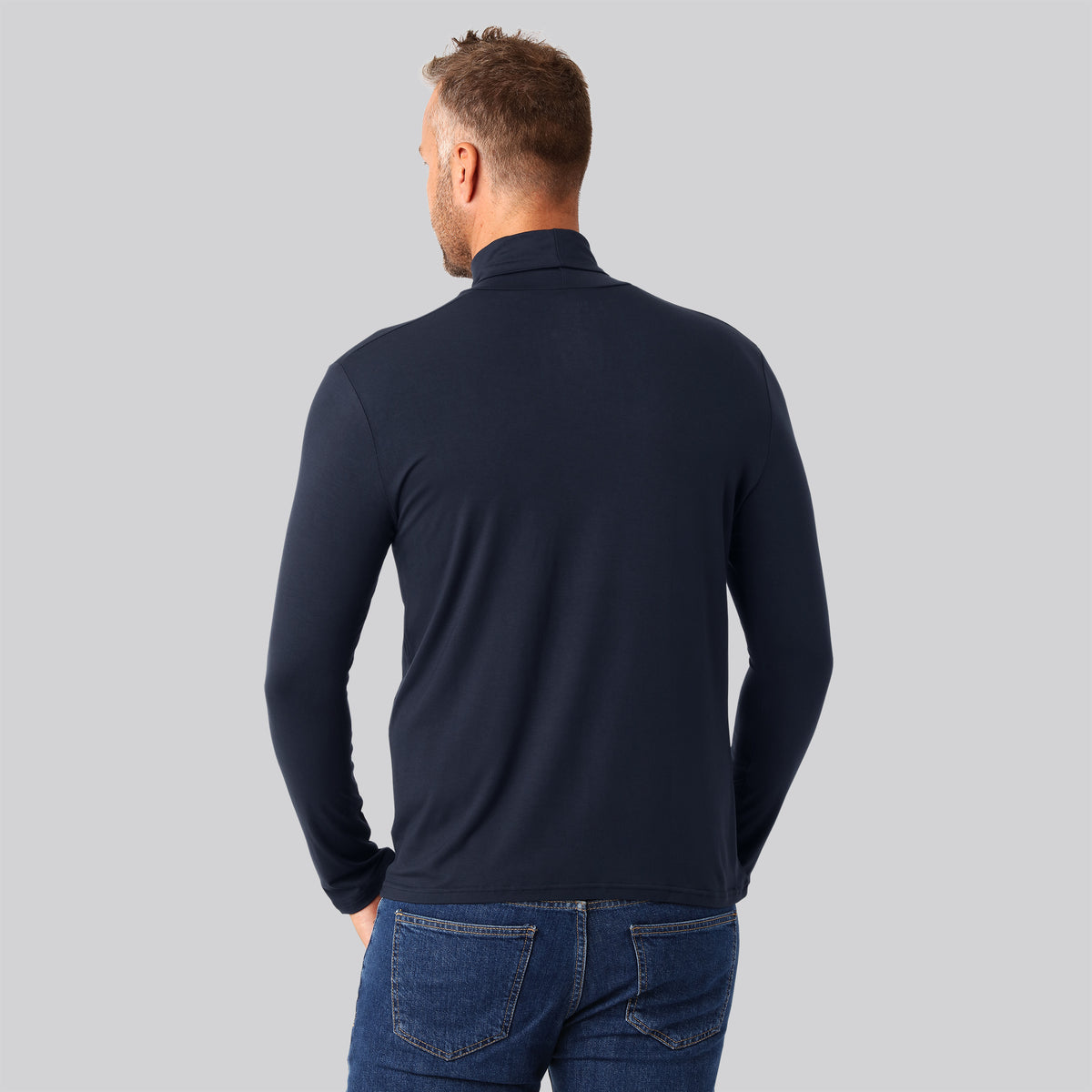 Bambuni bambus rullekrave navy mand