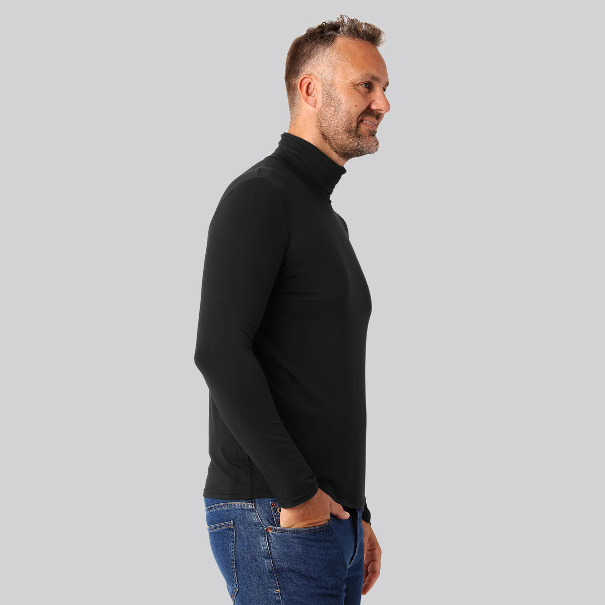 Bambuni bambus rullekrave sort mænd