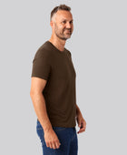 Bambuni bambus t-shirt o-hals brun mænd
