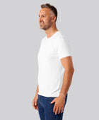 Bambuni bambus t-shirt o-hals hvid mænd