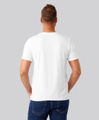 Bambuni bambus t-shirt o-hals hvid mand