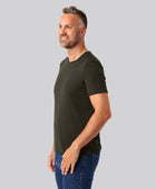 Bambuni bambus t-shirt o-hals mørkegrøn mænd